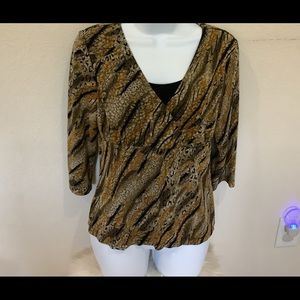 Stretch Print Blouse